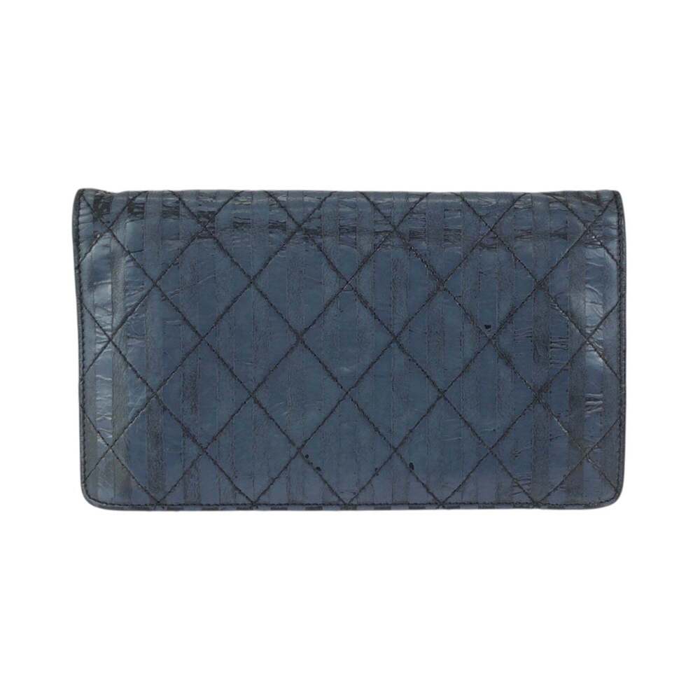 CHANEL Blue Leather Wallet - Picture 2 of 10